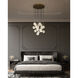 Marni LED 21.13 inch Natural Brass Multi-Pendant Ceiling Light
